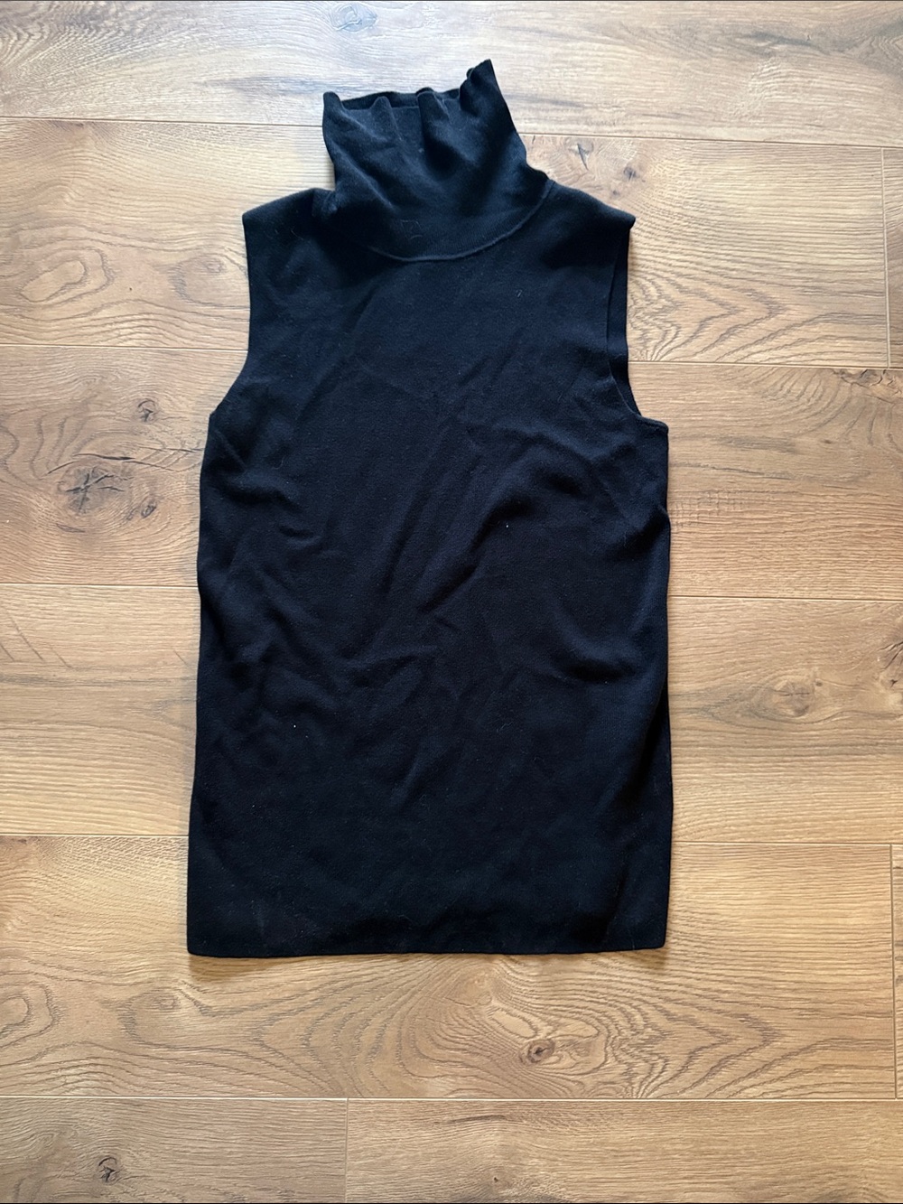 Talbots Black Sleeveless Turtleneck Tank